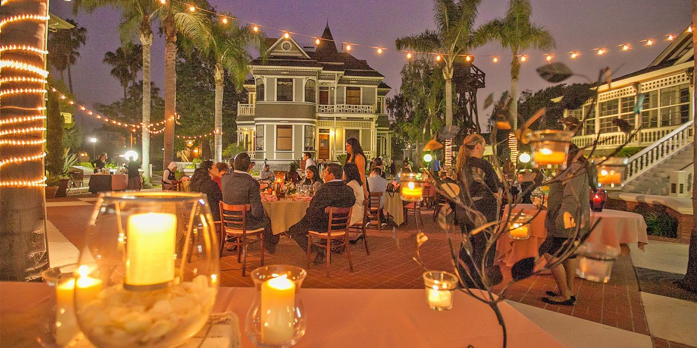 Courtyard Event At Night