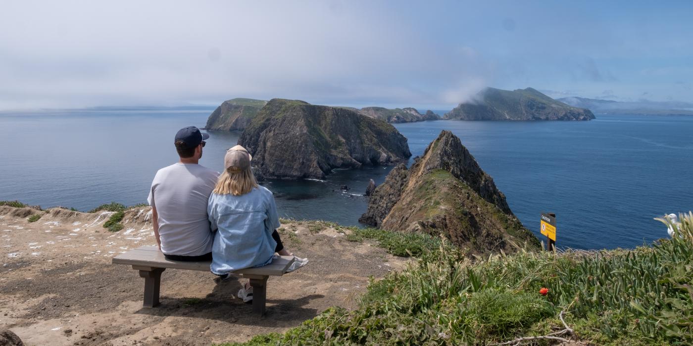 couple inspiration point anacapa island archipelago