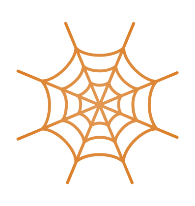 Decorative spider web